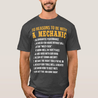 10 Skäl till att vara med ett mekaniskt Roliga men T Shirt