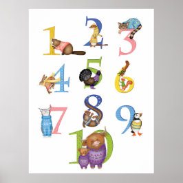 10 skotska djur poster