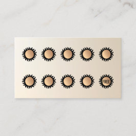 10 Slå Spray Tan Besök kundlojalitet Lojalitetskort