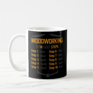 10 steg av träarbetare Joiner Kaffemugg