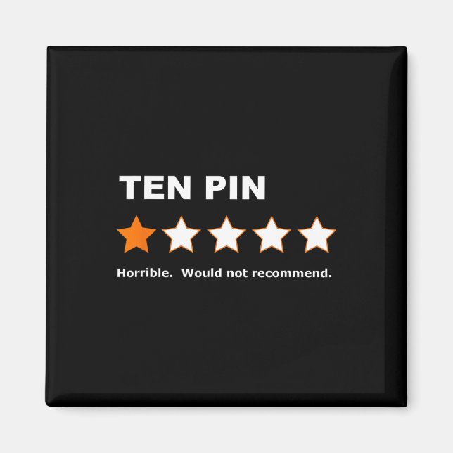 10-stifts-1-stjärnornas recensionsprogram för Bowl Magnet (Framsidan)