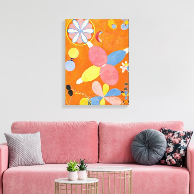 10 Största, 4, Ungdom | Hilma af Klint | Canvastryck (Insitu (Vardagsrum))