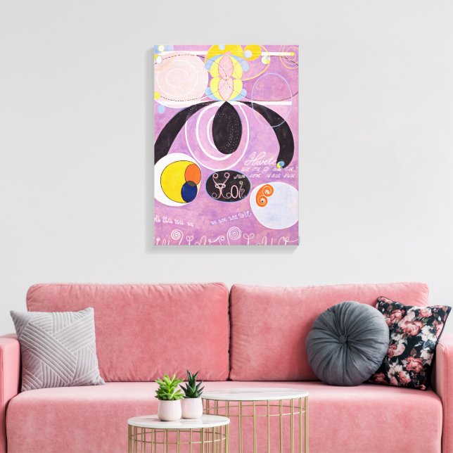 10 Största, 6, Adulthood | Hilma af Klint | Canvastryck (Insitu (Vardagsrum))