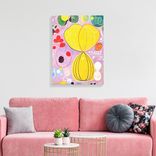 10 Största, 7, Adulthood | Hilma af Klint | Canvastryck (Insitu (Vardagsrum))