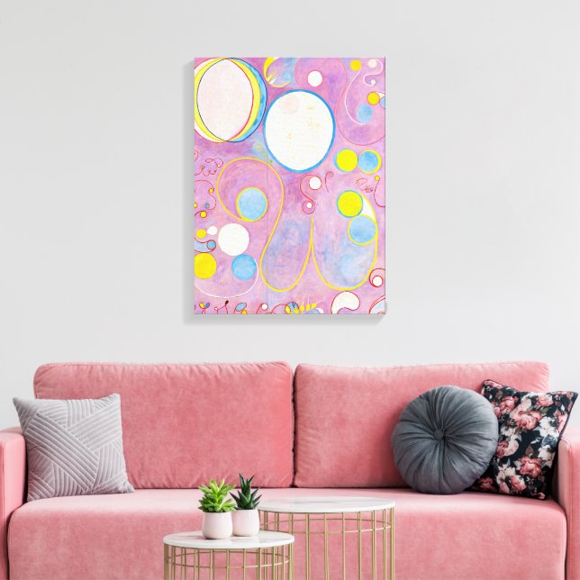 10 Största, 8, Adulthood | Hilma af Klint | Canvastryck (Insitu (Vardagsrum))