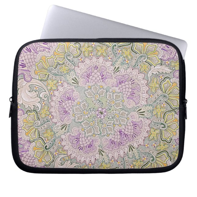 10" tablet eller ipad sleeve med thistlesdesign (Framsidan)