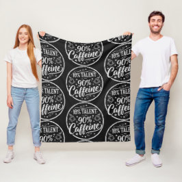 10% Talang 90% Koffein Fleecefilt