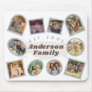 10 tio foto Modern Elegant Collage Family Kärlek Musmatta