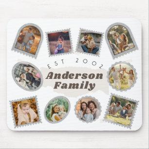 10 tio foto Modern Elegant Collage Family Kärlek Musmatta