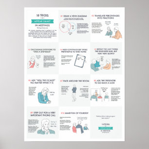 10 trick som verkar smart i möteaffisch poster