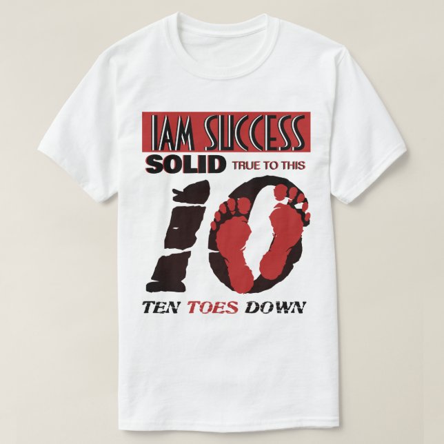 10 TUMMAR NER T SHIRT (Design framsida)