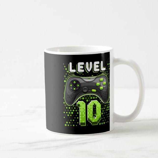 10-tums grafikstyrenhet för 10:e födelsedagsspelar kaffemugg (Höger)