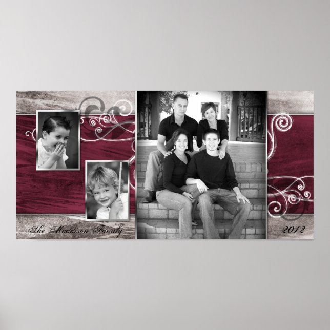 10-tums x20-tums 3-kortplatsfamiljerminaler i magn poster (Framsidan)