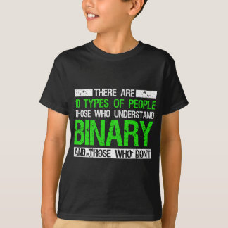 10 typer av personer som förstår binära t shirt