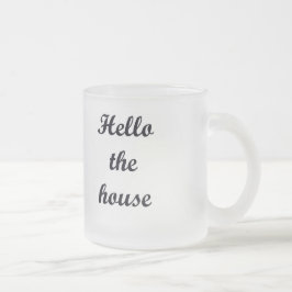 10 uns frostade Mugg-Hejer huset Frostad Glasmugg