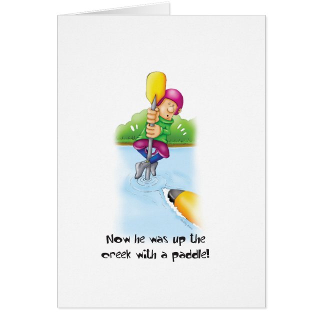 10_Up_the_creek Hälsningskort (Framsidan)