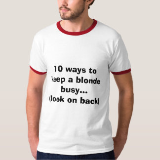 10 väg att hålla ett blont upptaget… (looken på tee shirt