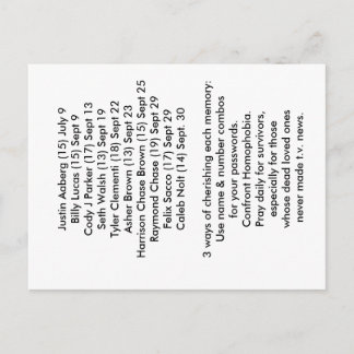 10 Välkänt vykort för dödsofferskydd