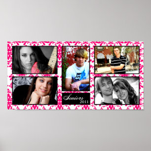 10" x20" 5-kortplatsmontage på Personligen Senior  Poster