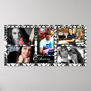 10" x20" 5-kortplatsmontage på Personligen Senior  Poster