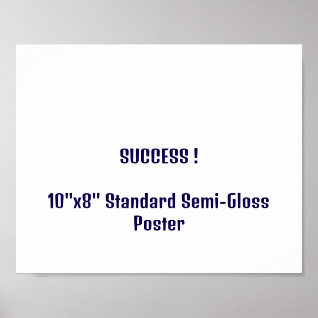 10"x8" Standard halvblank affisch (Framsidan)