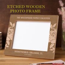 10" x 8" Family Vacation-händelse datum Namn Ställ