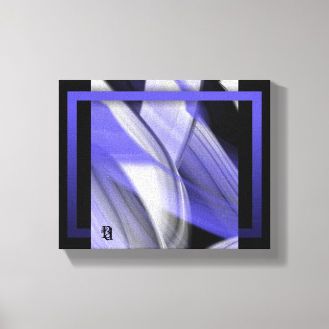 10 x 8-tums Lavender Måne Trend Abstrakt Art Viole Canvastryck (Framsida)