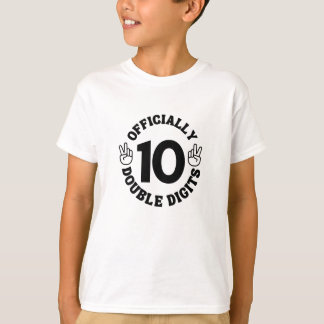 10 Years Old Birthday Double Digits For Kids T Shirt