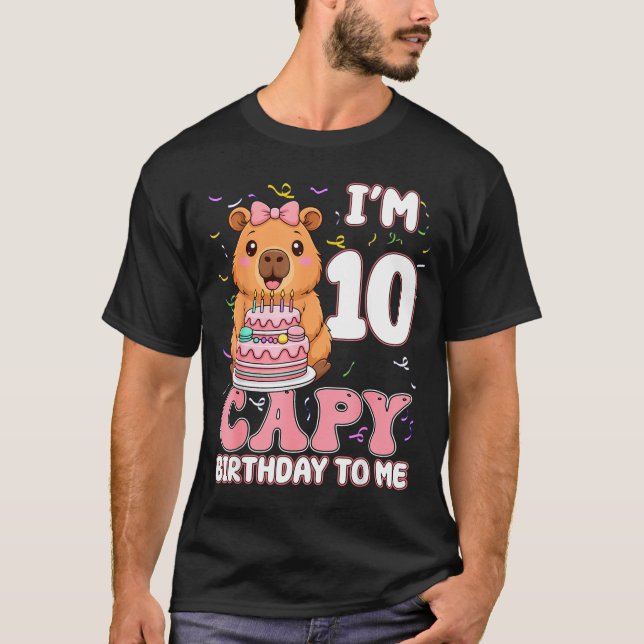 10 Years Old Capy Birthday To Me 10th Birthday Cap T Shirt (Framsida)