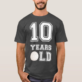 10 Years Old Golf Birthday  Boy 10th Birthday T Shirt