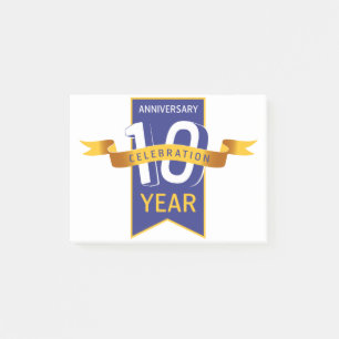 10årsjubileum post-it block