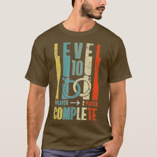 10th 10 year Wedding Anniversary Gift Retro Husban T Shirt