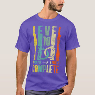 10th 10 year Wedding Anniversary Gift Retro Husban T Shirt