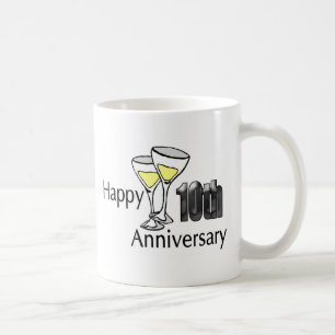 10th årsdag kaffemugg