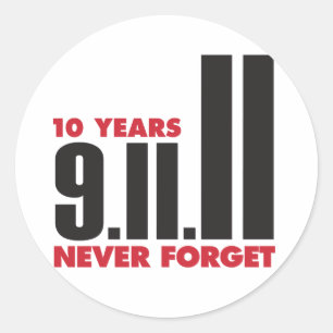 10th ÅrsdagSeptember 11th klistermärke