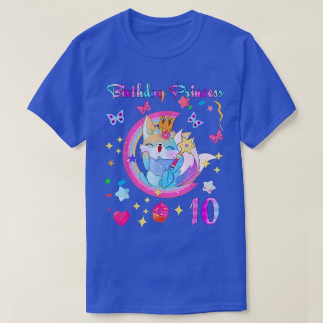 10th birthday Fo Lover 10 year old Gift Birthday P T Shirt (Design framsida)