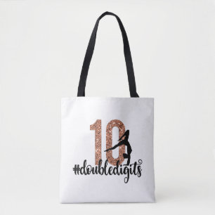 10th Birthday Gift Dubbla Digits Girls Gymnastics Tygkasse