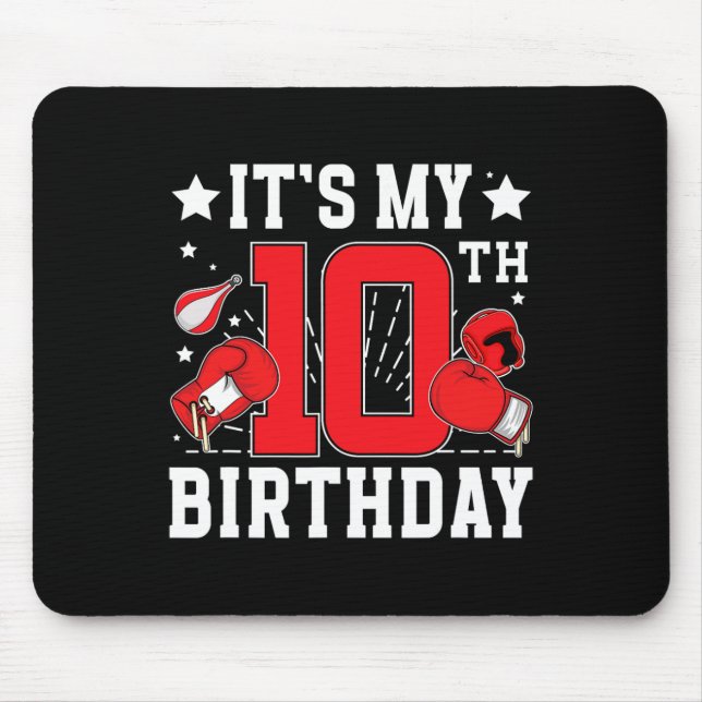 10th Boxing Birthday Party 10 Year Old Boxer Birth Musmatta (Framsidan)