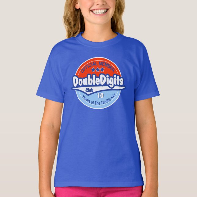 10th födelsedag för OFFICIELL klubb för T-shirt (Framsida)