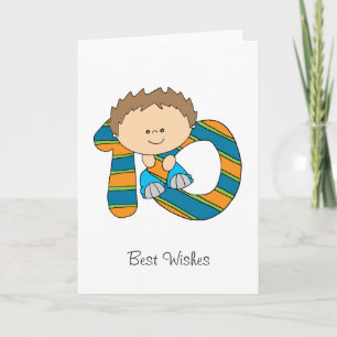 10th födelsedag - hälsningkort - pojke kort
