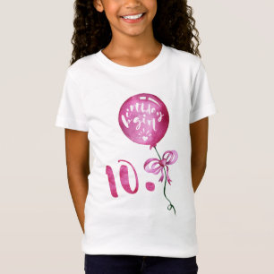 10th Födelsedagflicka, årsdagflickagåvor T Shirt