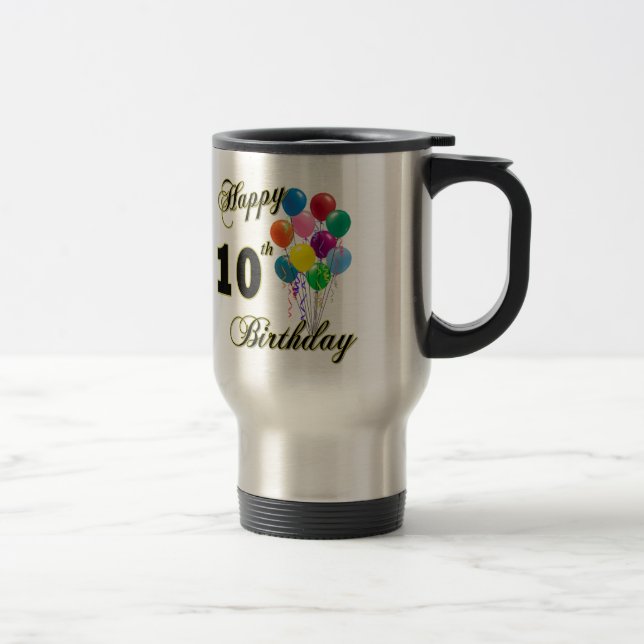 10th födelsedaggåvor för lycklig och resemugg (Höger)