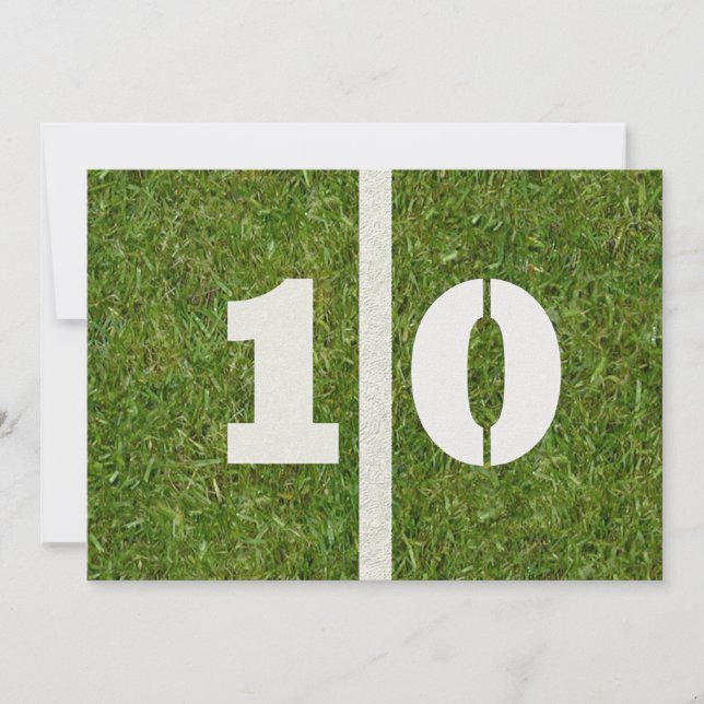 10th Födelsedagsfest! Inbjudningar (Framsida)