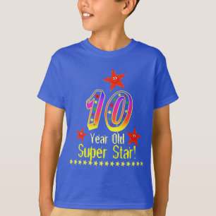 10th födelsedagskjorta för toppen stjärna för tee shirt