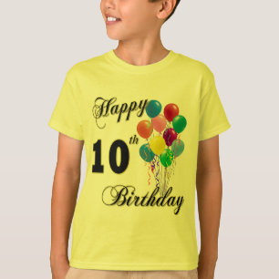 10th födelsedagT-tröja för lycklig T Shirt