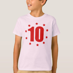 10th FÖDELSEDAGutslagsplats för TIO stjärnor T Shirt