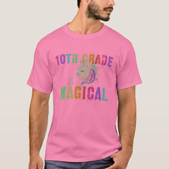 10Th KLASS ÄR MAGICAL I' T Shirt (Framsida)