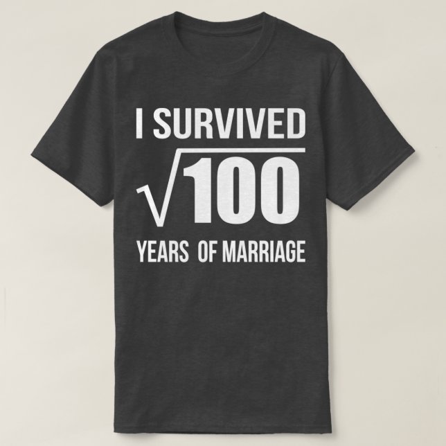 10th Marriage Anniversary Wedding Gift 10 years We T Shirt (Design framsida)