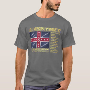 10th Mississippi infanteri (BA2) Tee Shirt