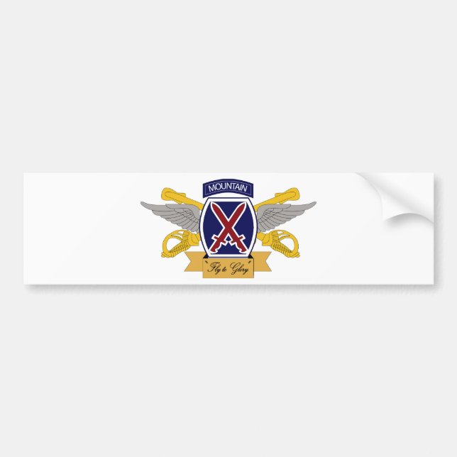 10th Mountain Division Aviation (AVN) Bildekal (Framsidan)